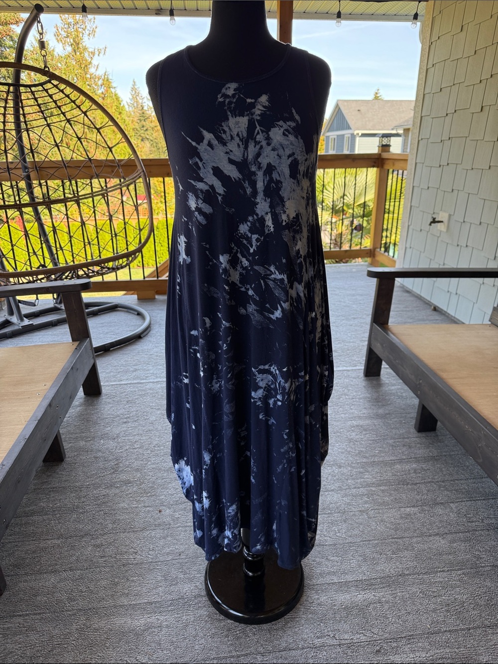 Bella Amore | Blue Tie Dye Dress